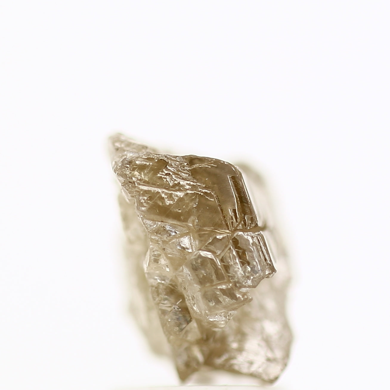 2.43 carat Crystal Rough Fancy Champagne Brown Raw Earth Mined Natural Diamond - Blackdiamond