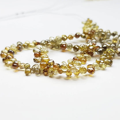 orange diamond necklace beads