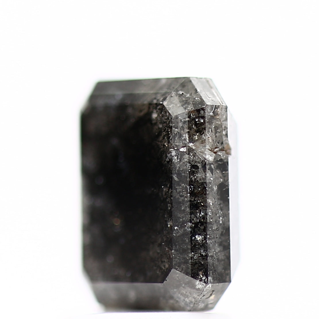 2.46 Carat Natural Emerald Black Galaxy Loose Salt and Pepper Diamond - Blackdiamond