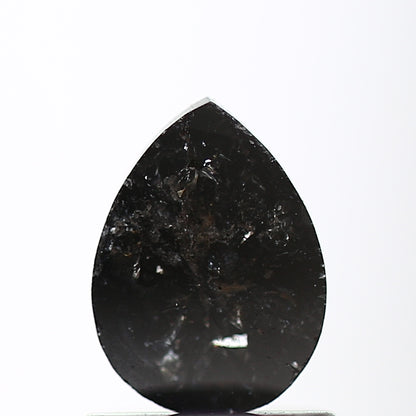 0.60 Carat Fancy Black Pear Shape Natural Loose Diamond SDM975