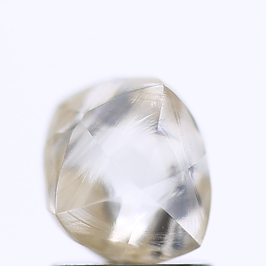 1.91 Carat Natural Clear Light Brown Rough Diamond 7 MM