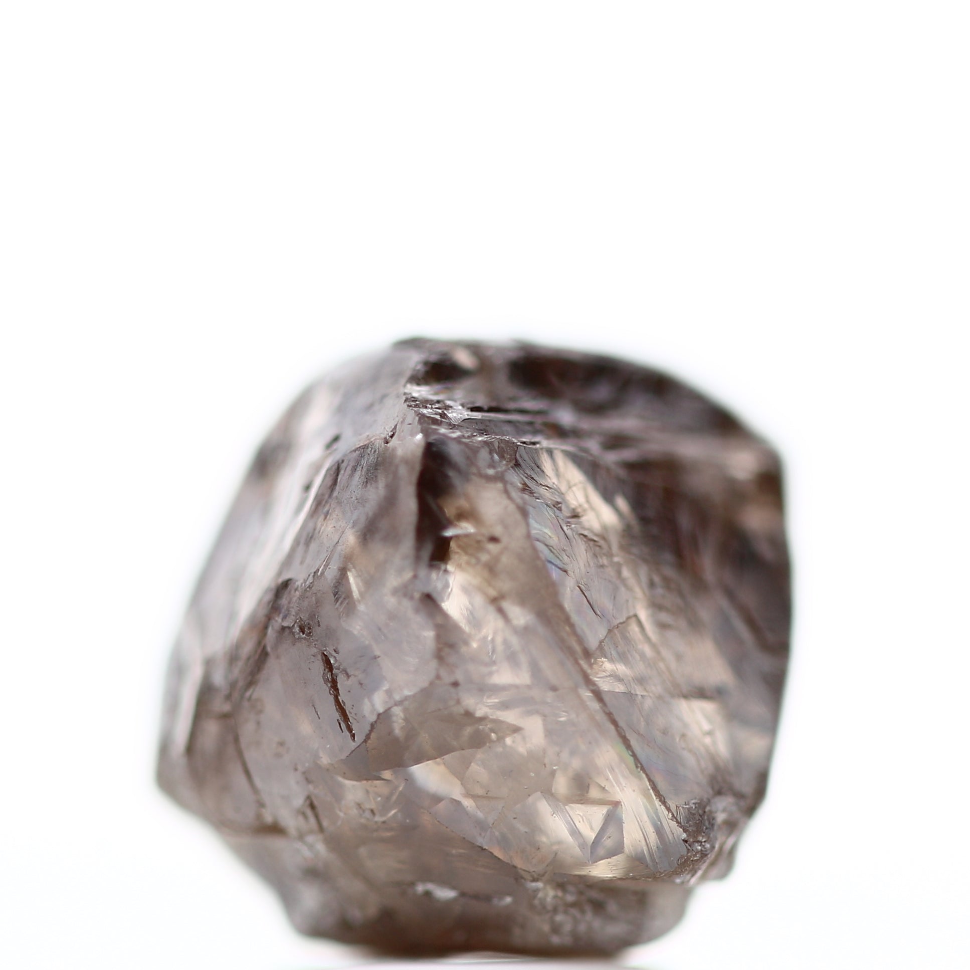 6.70 Carat Fancy Cognac Brown Octahedron Natural Rough Diamond 9.9 MM - Blackdiamond