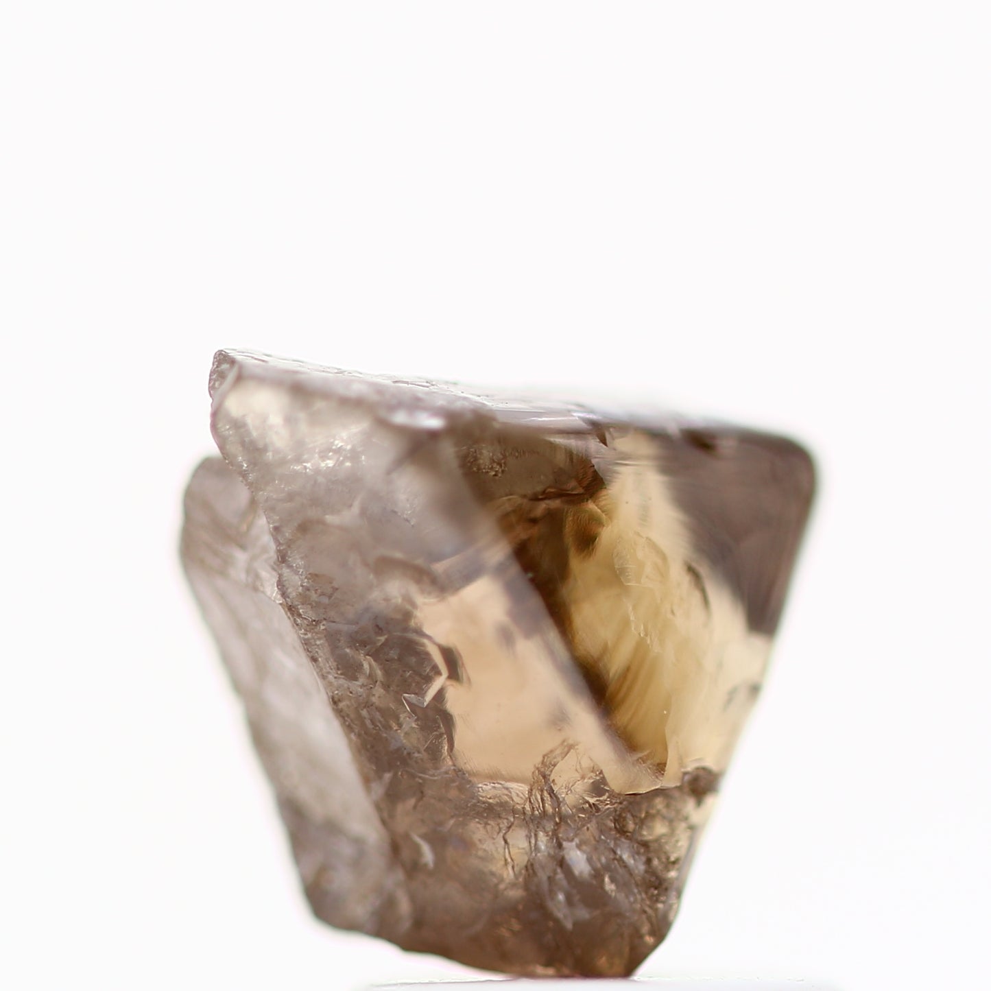 2.42 Carat Fancy Brown Macle Raw Rough Natural Diamond 8.80 MM - Blackdiamond