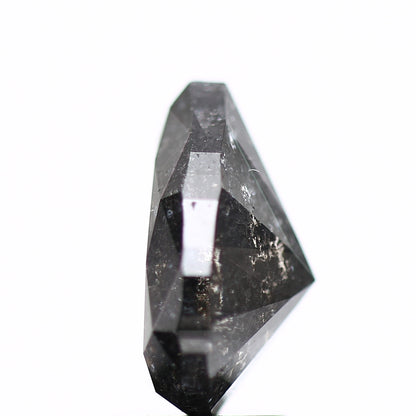 3.04 Carat Natural Black Salt and Pepper Pear Diamond sd9246