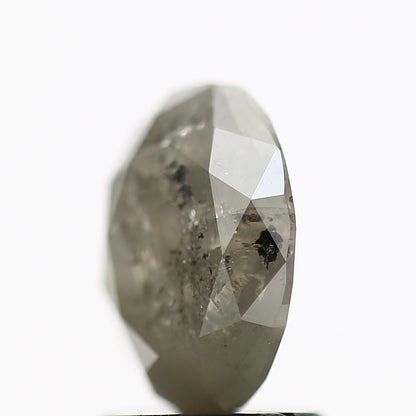 1.51 Carat Fancy Gray Oval Rustic Natural Diamond 8.35 MM