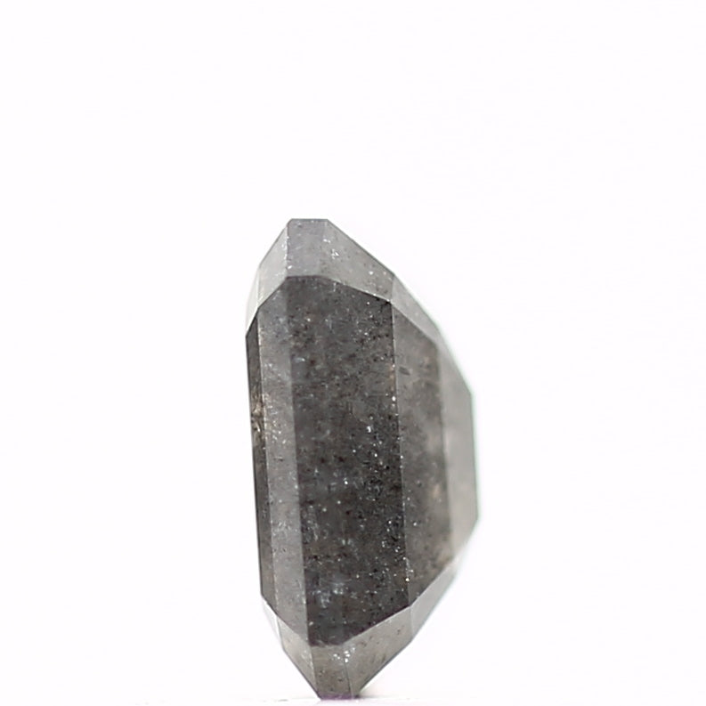 0.54 Carat 5.40 MM Natural Gray Emerald Salt and Pepper Diamond - Blackdiamond