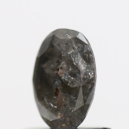 0.40 Carat Gray Oval Brilliant Cut Natural Diamond 6.10 MM