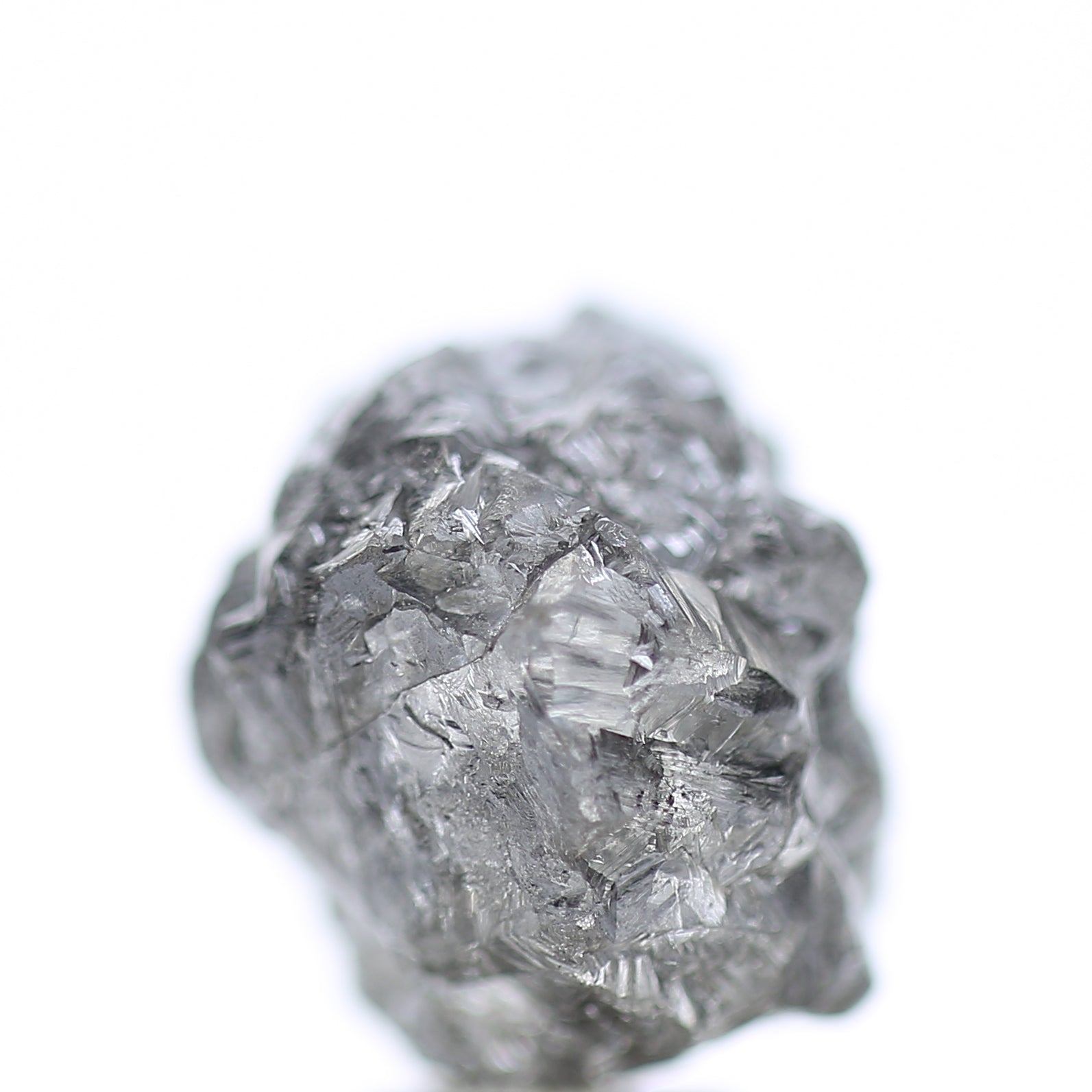 11 Carat Natural Fancy Gray Rough Diamond 11 MM