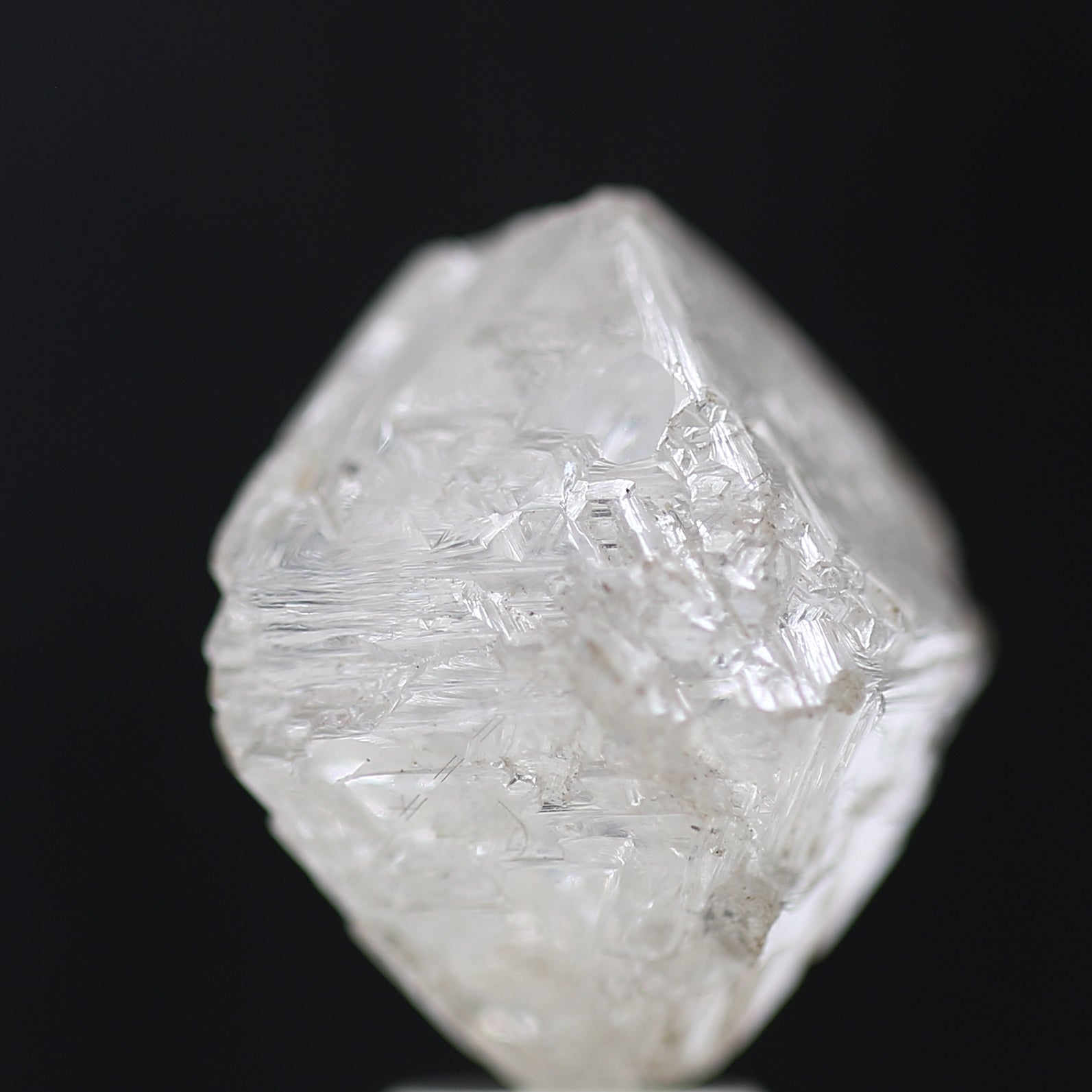 11 Carat Natural White Rough Diamond Octahedron Shape 11 MM