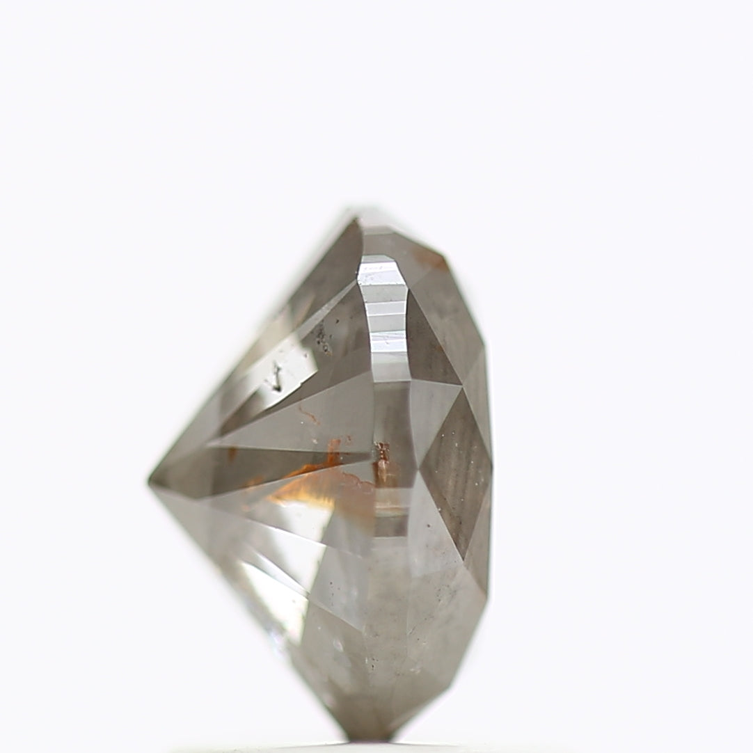 1.32 Carat Oval Gray Salt And Pepper Natural Diamond 7.44 MM