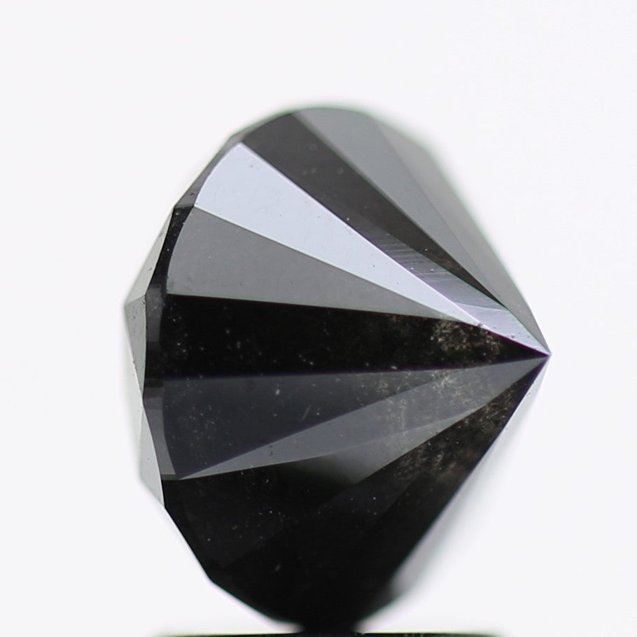 2.81 Carat Fancy Black Round Brilliant Diamond GIA Certified