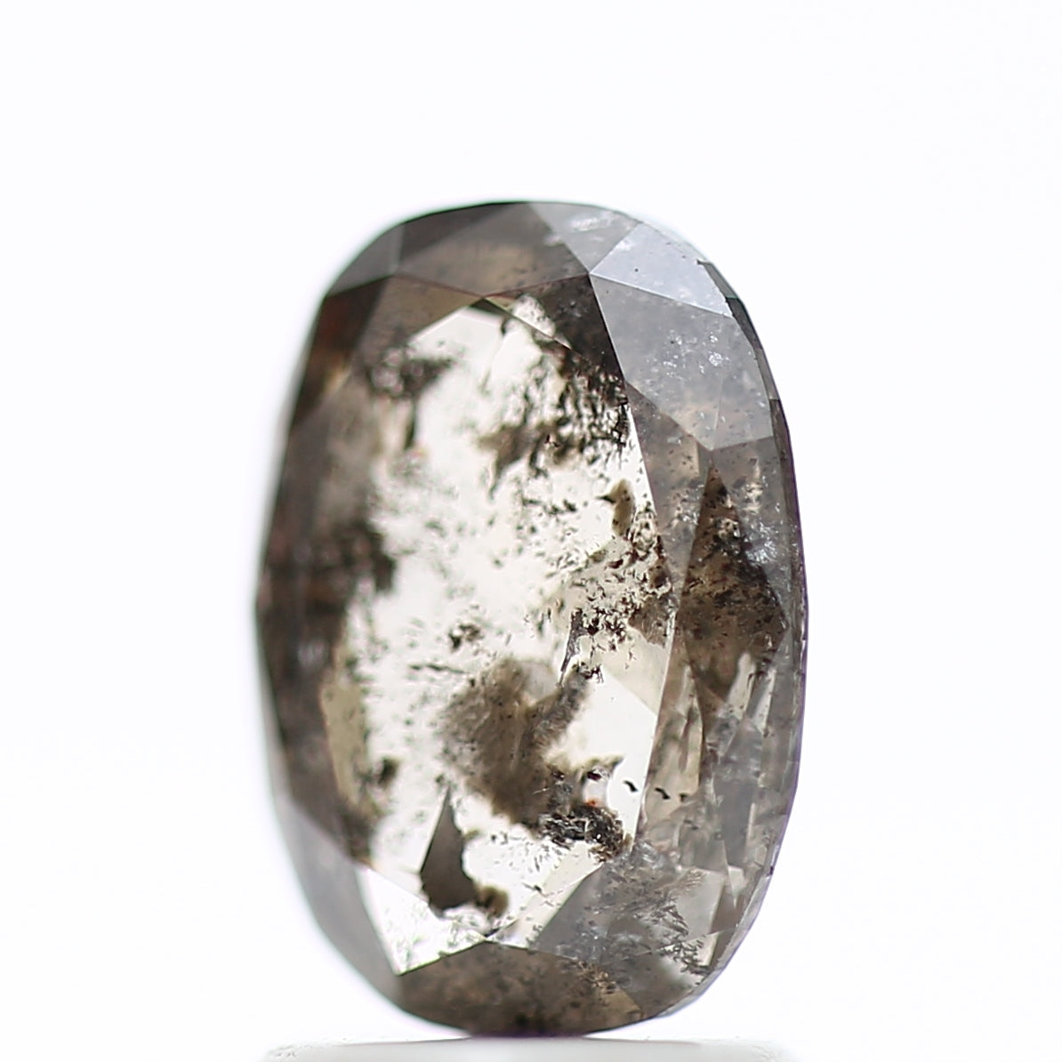 1.65 Carat Cushion Cut Salt And Pepper Diamond 9.01 MM