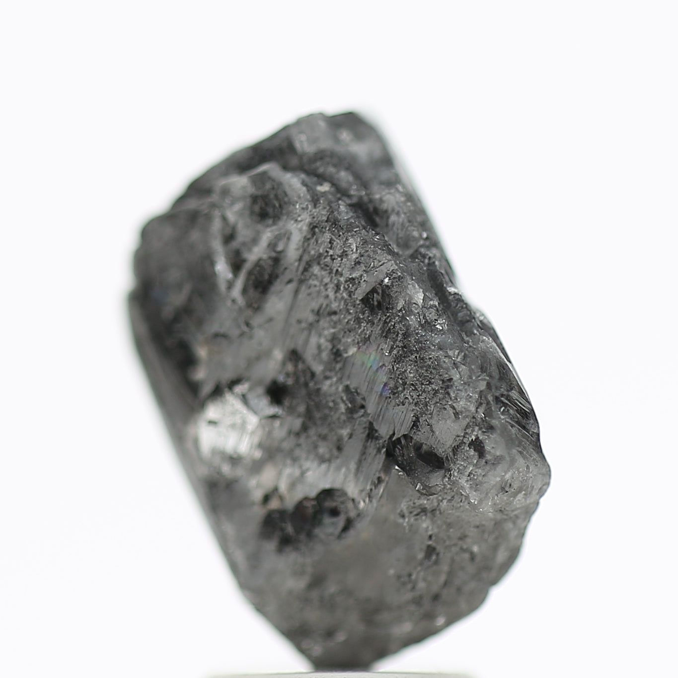 4.07 Carat Natural Black Rough Diamond Raw Octahedron Uncut