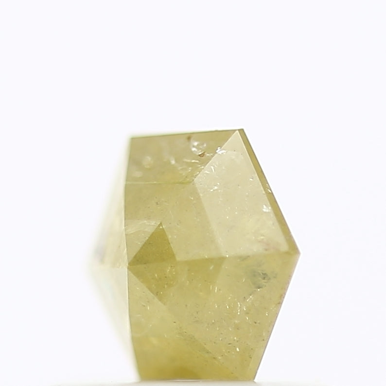 0.46 Carat Natural Yellow Hexagon Salt And Pepper Diamond 5.60 MM