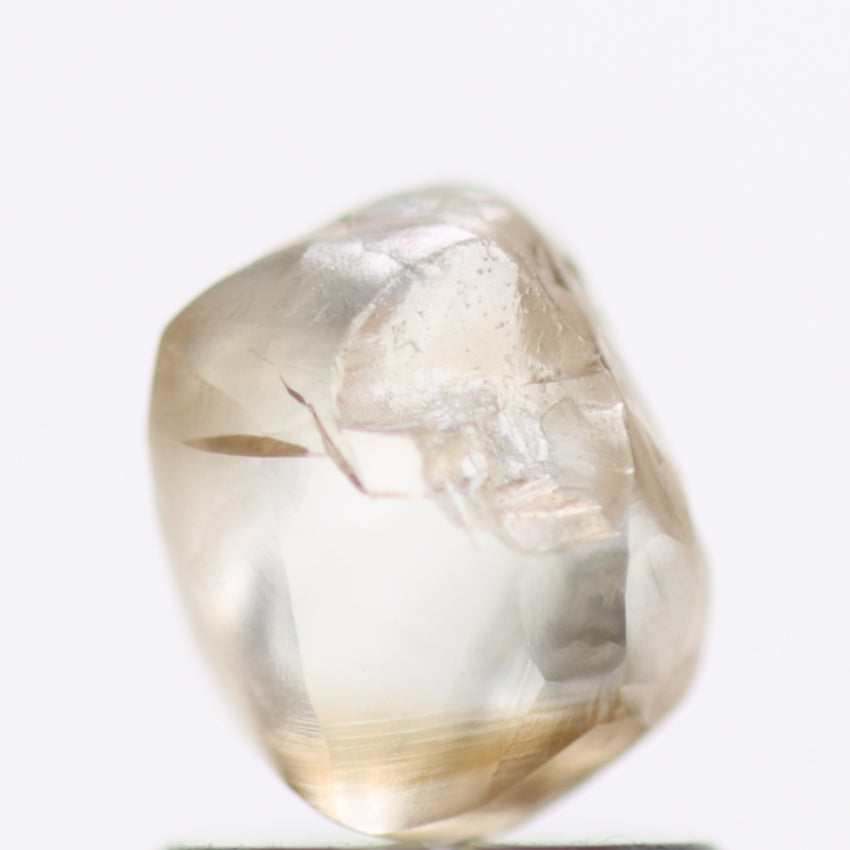 1.25 Carat Fancy Champagne Brown Diamonds Rough Natural 6.53 MM