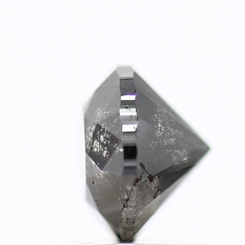 0.96 carat, Fancy Black Diamond, Round Shape, Natural Diamond 5.8 MM - Blackdiamond