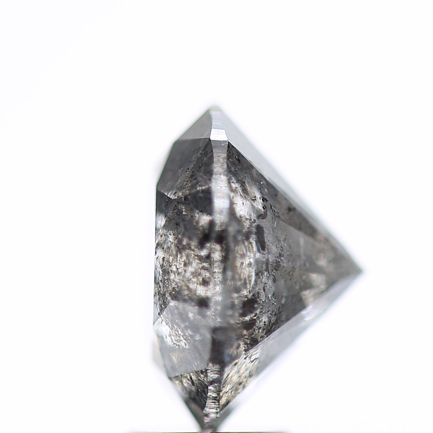 5 Ct Round Salt and Pepper Diamond 11.11 MM