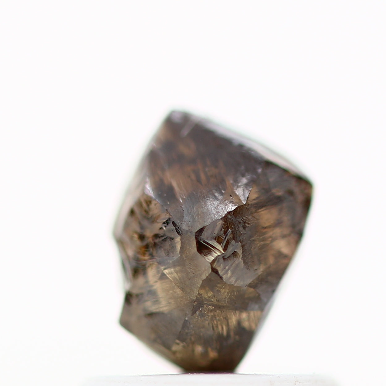 1.08 Carat Natural Chocolate Brown Uncut Rough Diamond 6.10 MM - Blackdiamond