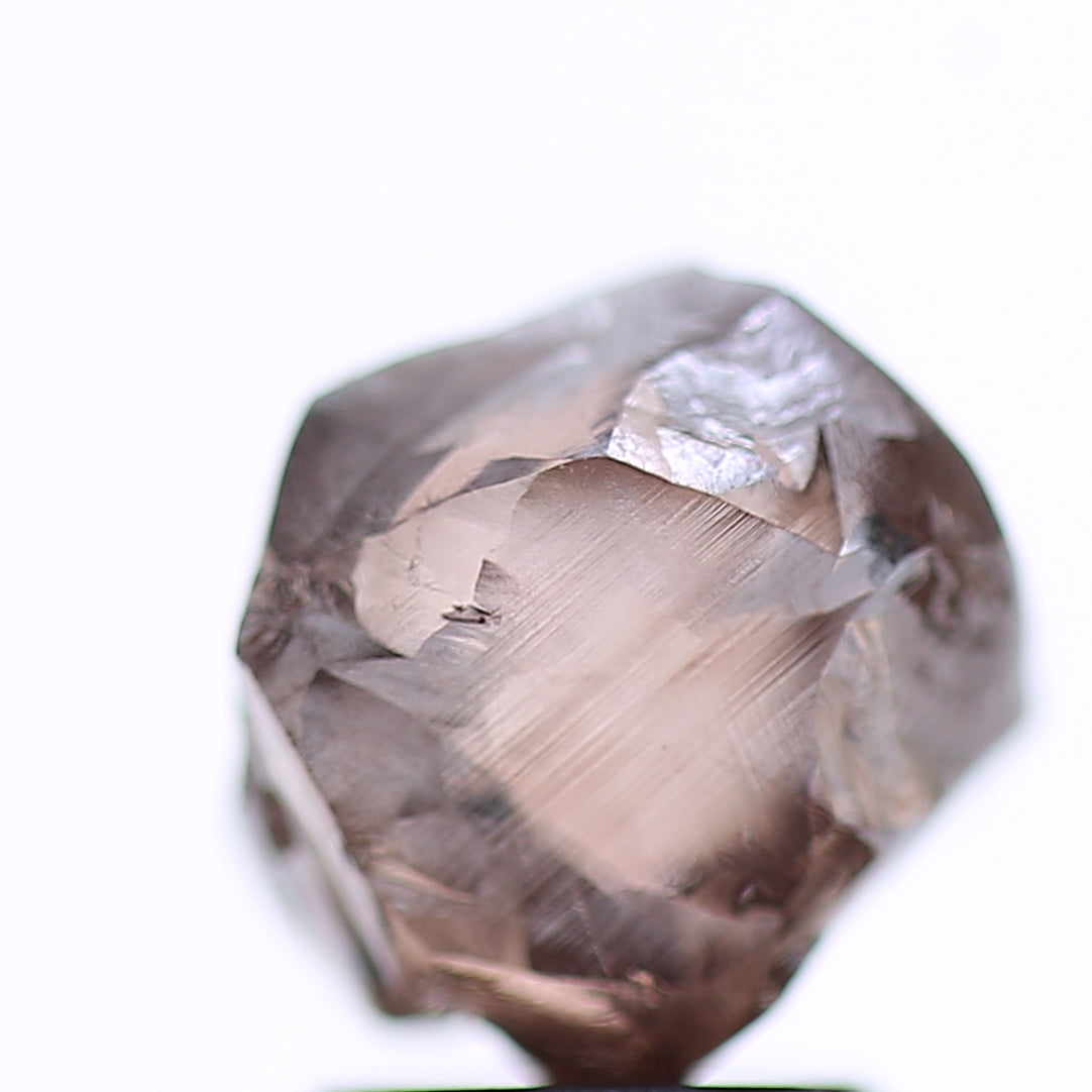 3.97 Carat Natural Fancy Pinkish Brown Rough Diamond 7.49 MM
