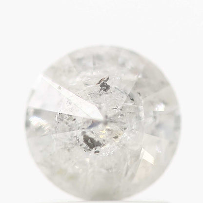 1.23 Carat Fancy Gray White Round Salt and Pepper Loose Diamond 6.5 MM - Blackdiamond