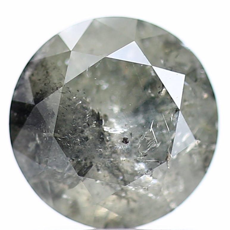 1.16 Carat Round Salt and Pepper For Celestial Diamond Ring 6.82 MM