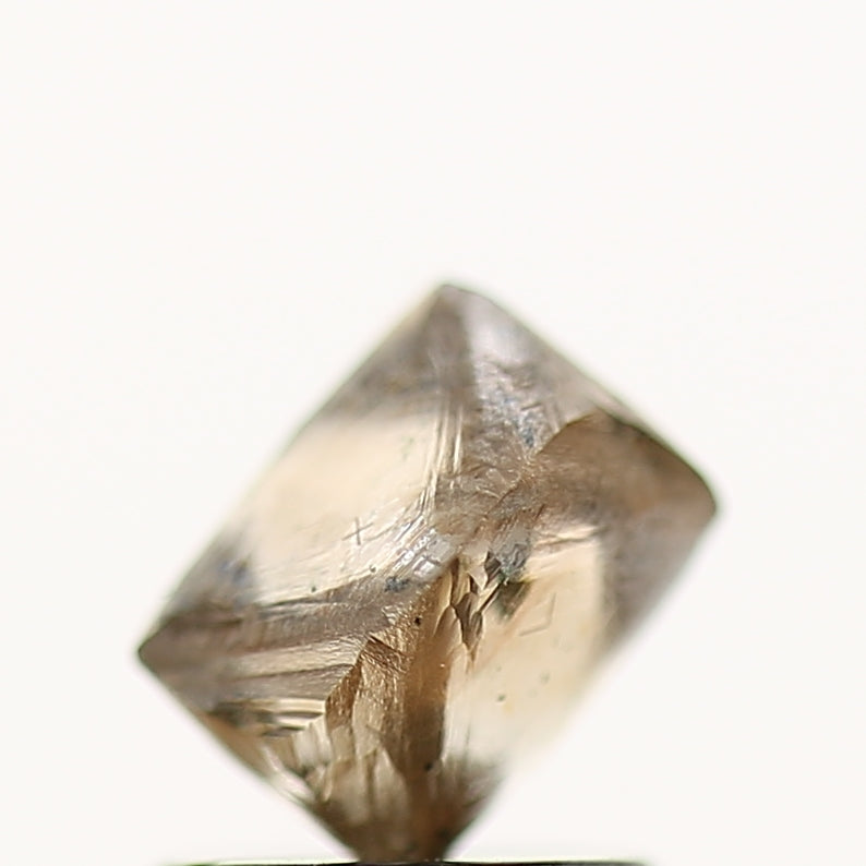 1.28 Carat Natural Brown Octahedron Raw Diamond 5.9 MM