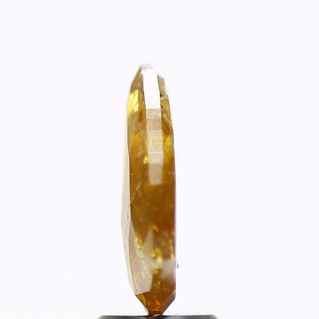 2 Carat Pear Salt and Pepper Diamond Fancy Yellow 11.90 MM