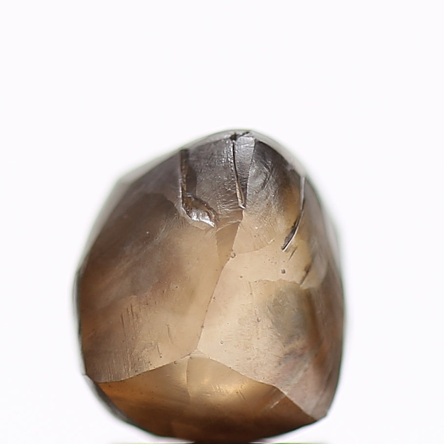 3.16 Carat Natural Fancy Champagne Brown Rough Diamond 7.78 MM