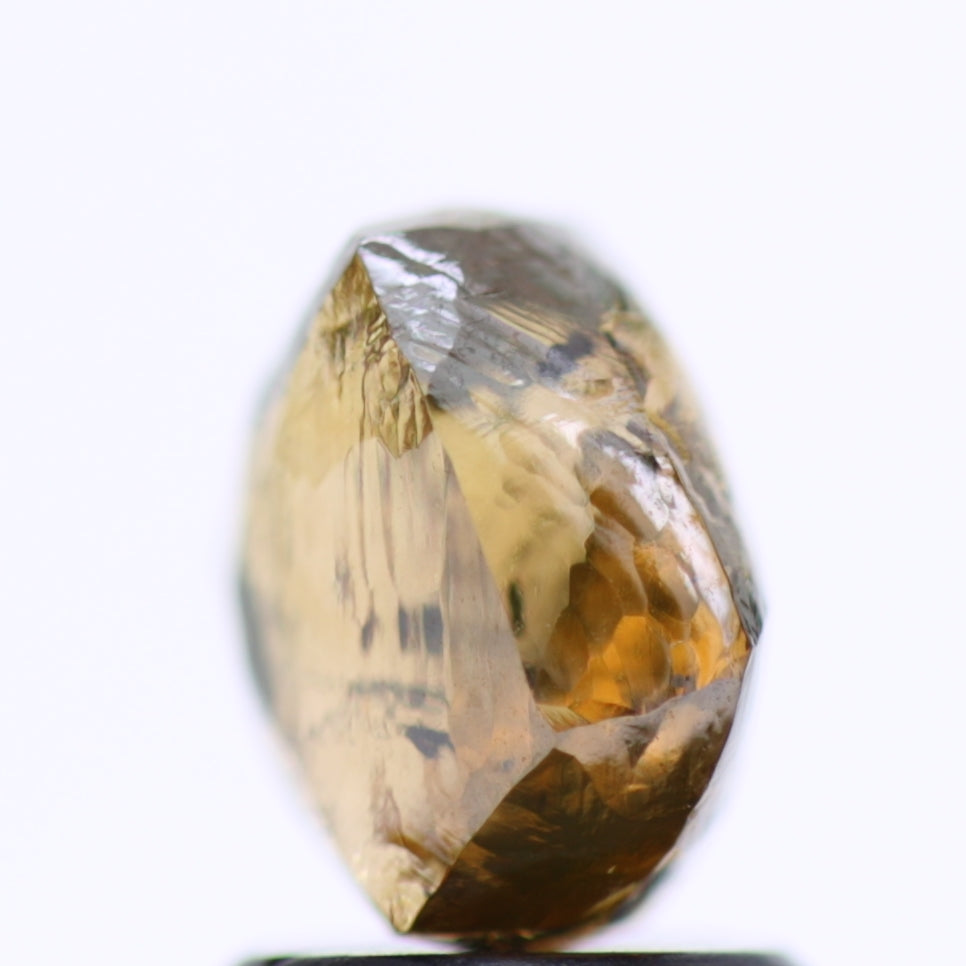 2.53 Carat Natural Fancy Champagne Rough Diamond 7.44 MM