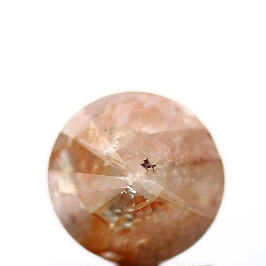 0.83 Carat Natural Orange Rustic Round Cut Diamond 5.88 MM - Blackdiamond