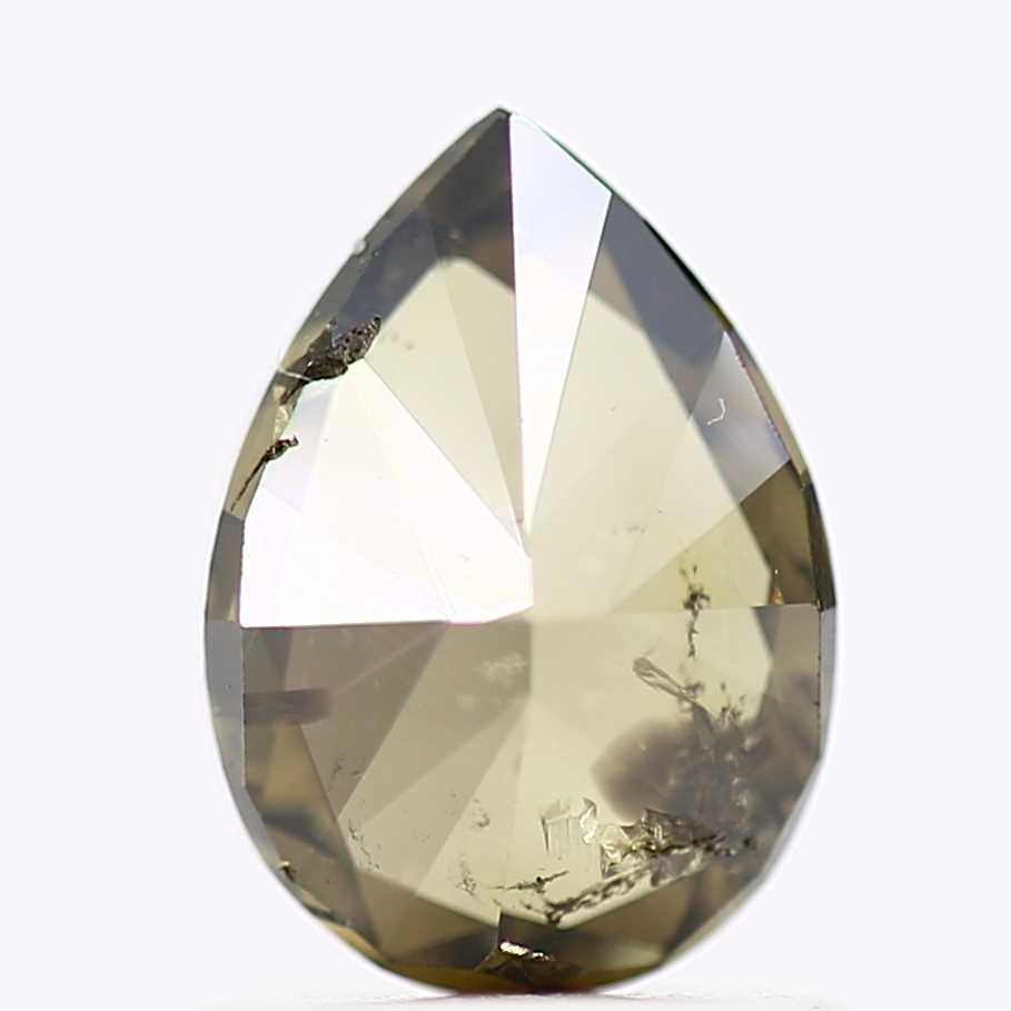 0.98 Carat Pear Cut Diamond Natural Loose Chameleon Diamond