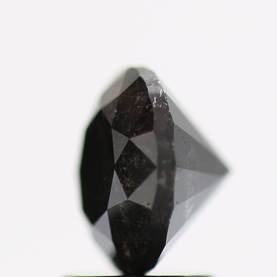 1.86 Carat Fancy Black Round Brilliant Diamond GIA Certified