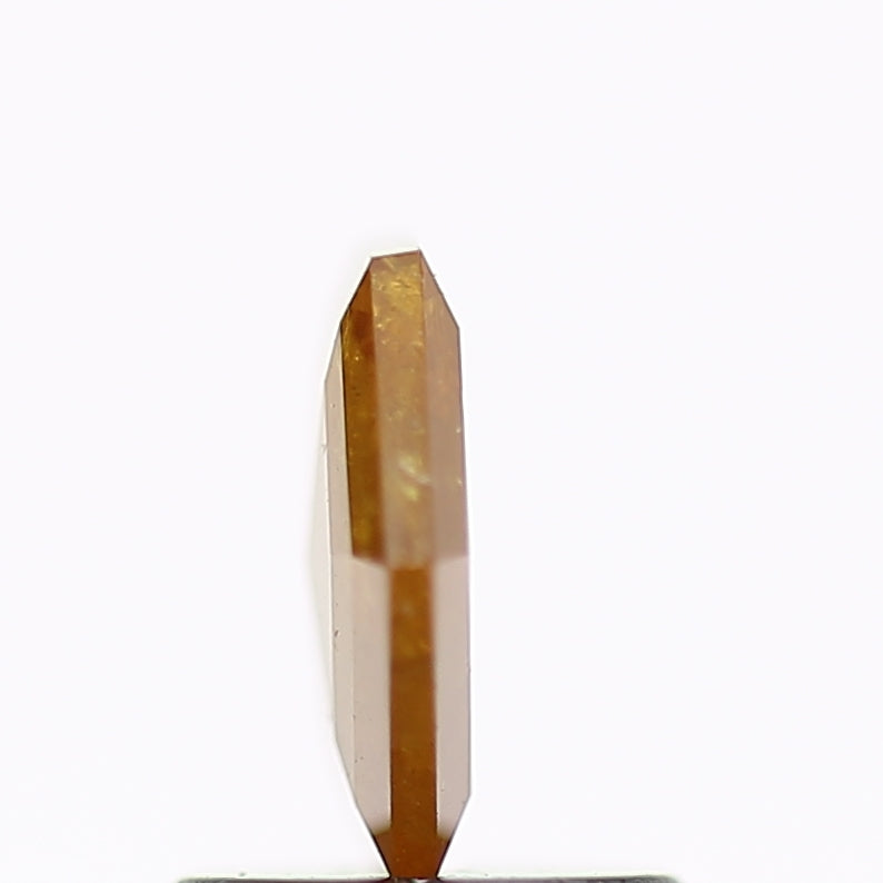 0.86 Carat Fancy Yellow Hexagon Salt and Pepper Diamond 7 MM