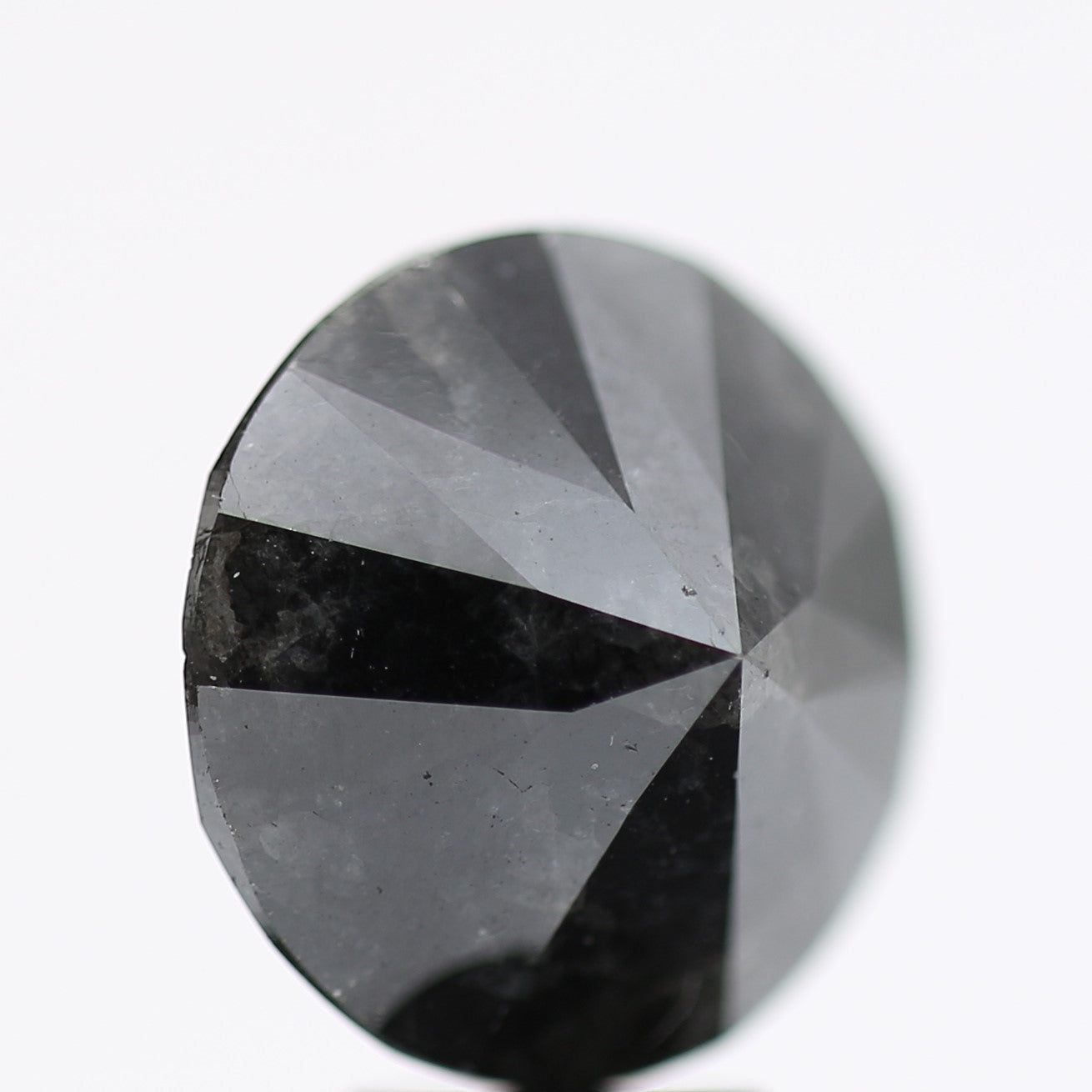 5.18 Carat Fancy Black Round Brilliant Diamond GIA Certified