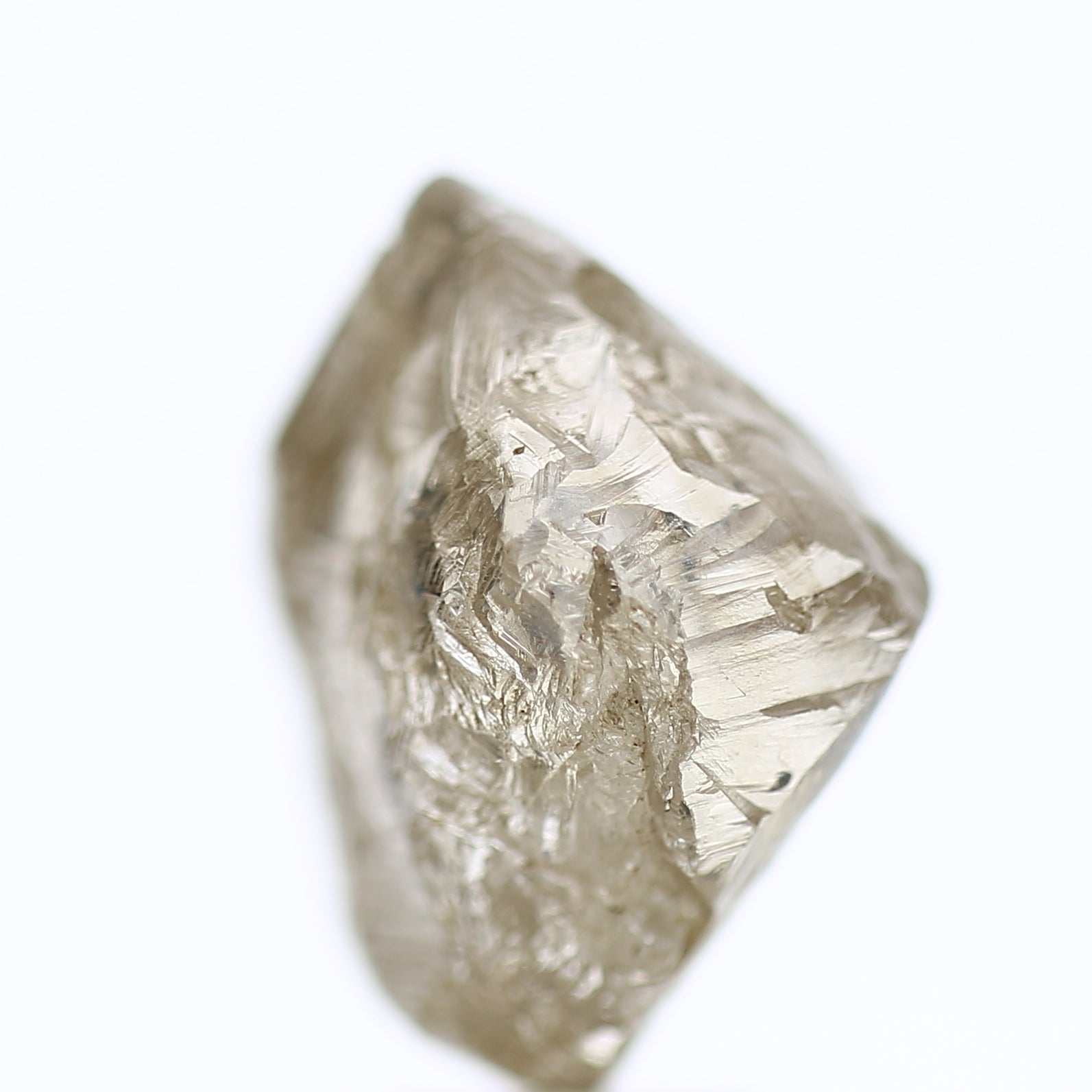 10.72 Carat Natural Fancy Champagne Rough Diamond