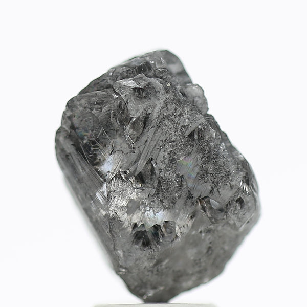 4.07 Carat Natural Black Rough Diamond Raw Octahedron Uncut