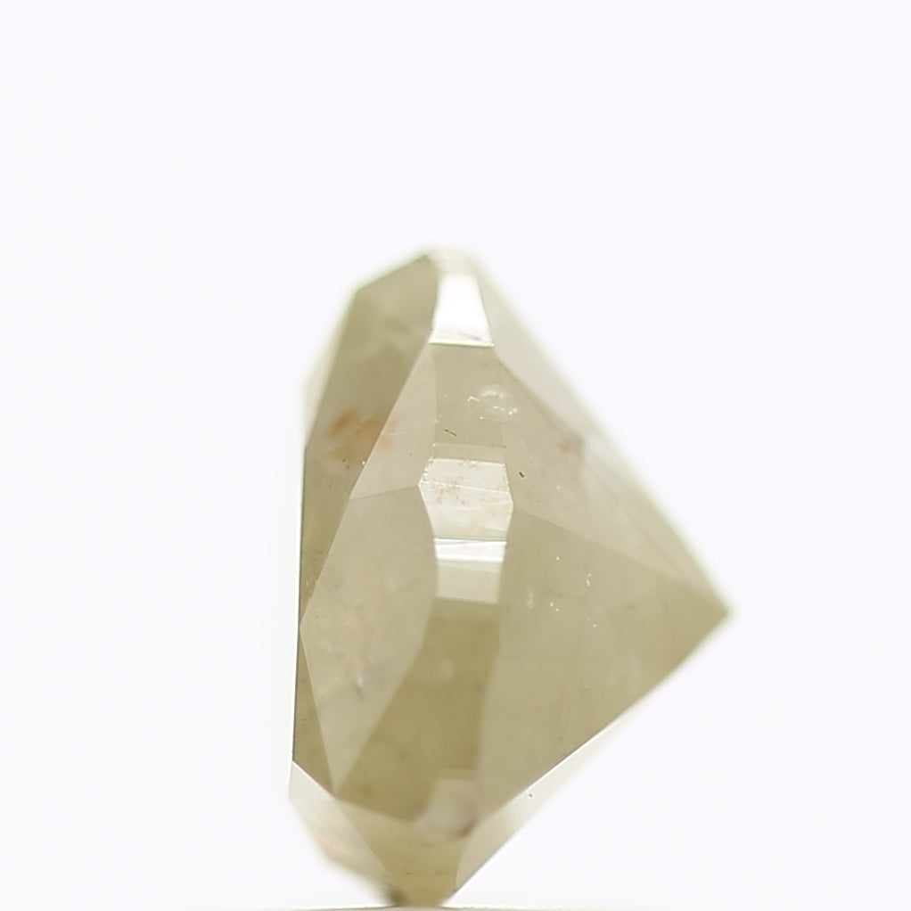 1.54 Carat Natural Trillion Cut Gray Salt And Pepper Diamond 6.99 MM