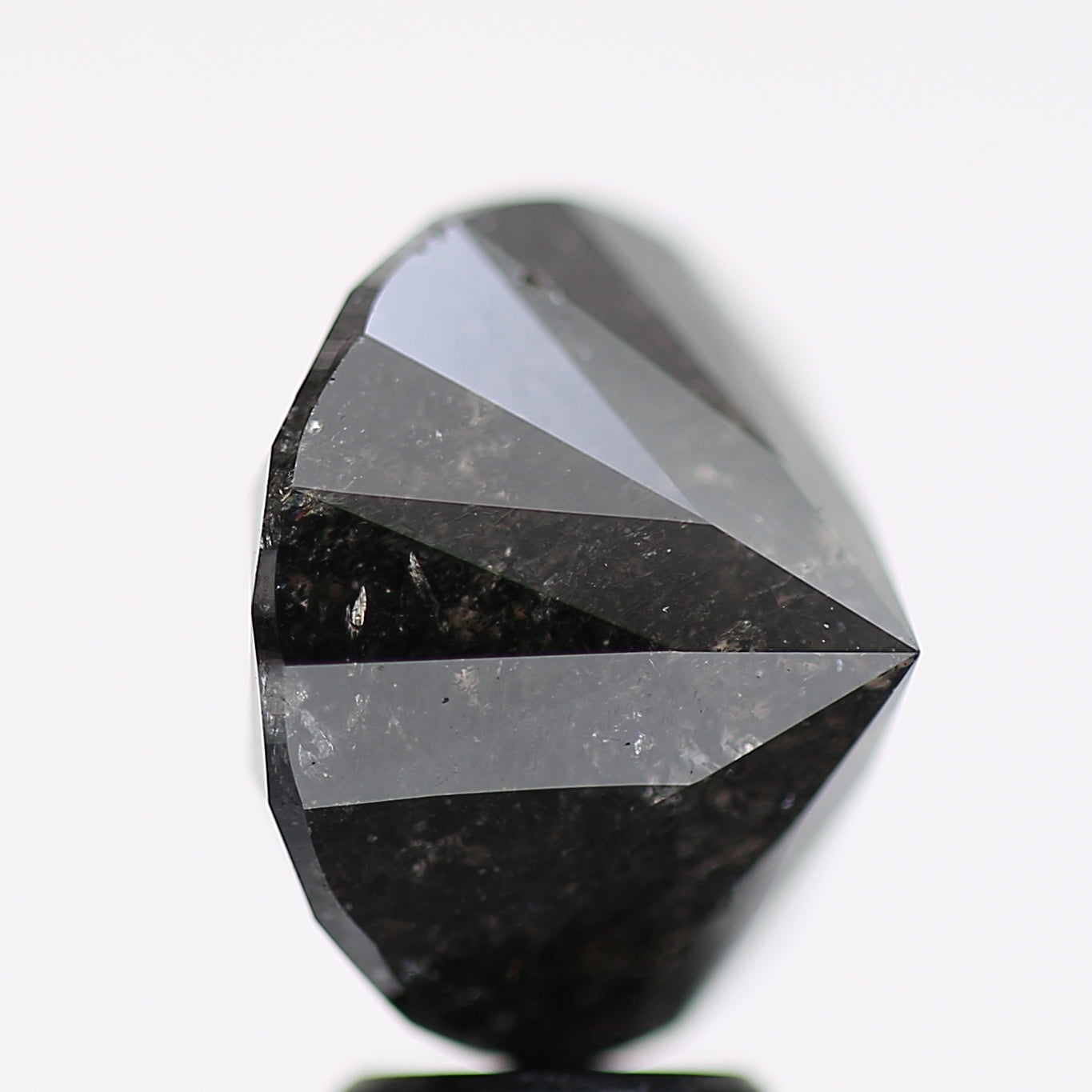 7.58 Carat Fancy Black Round Brilliant Diamond GIA Certified