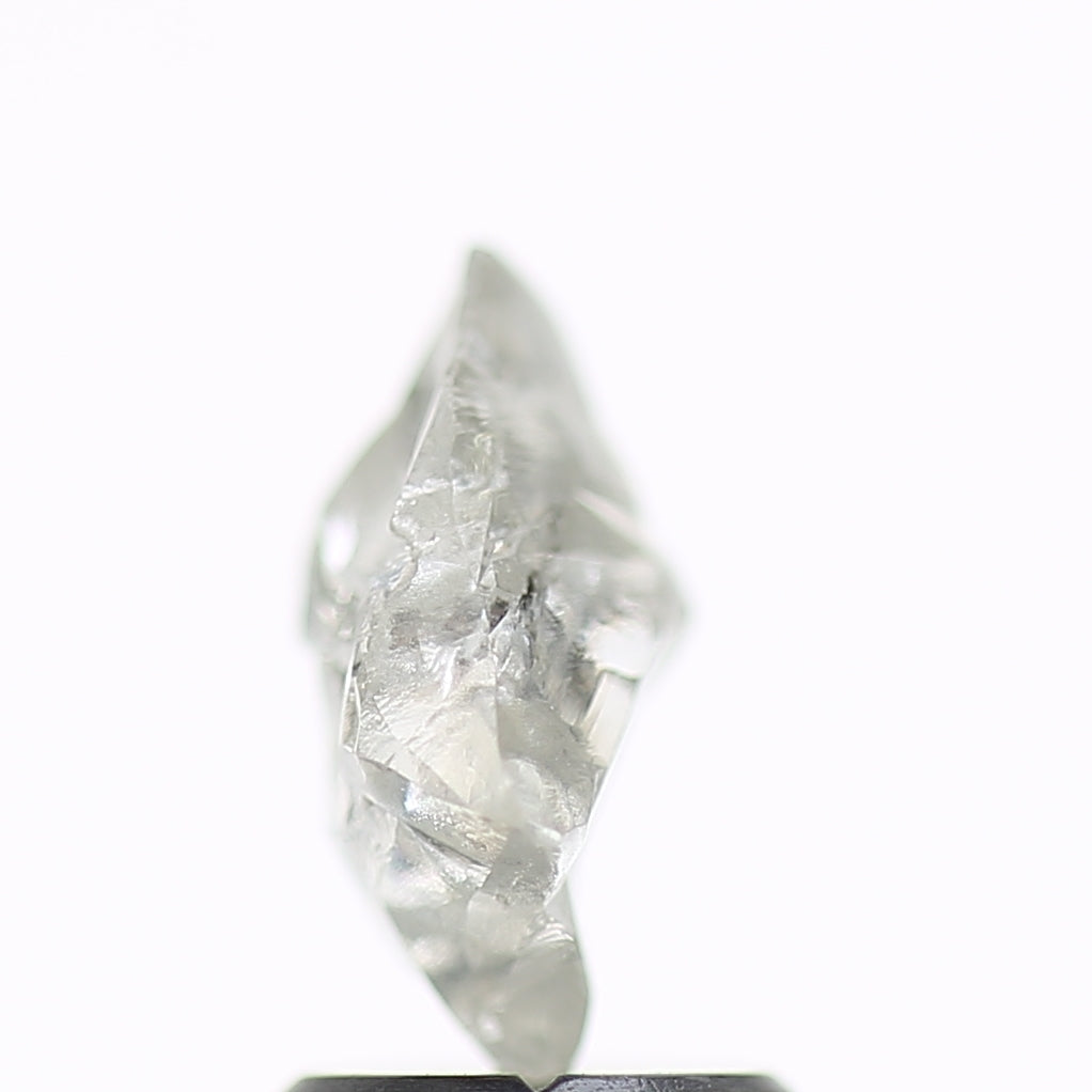1.56 Carat Natural Fancy Grey Clear Rough Diamond 9.6 MM