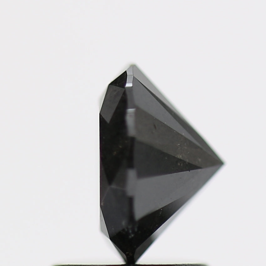 1.30 Carat Fancy Black Round Brilliant Diamond GIA Certified