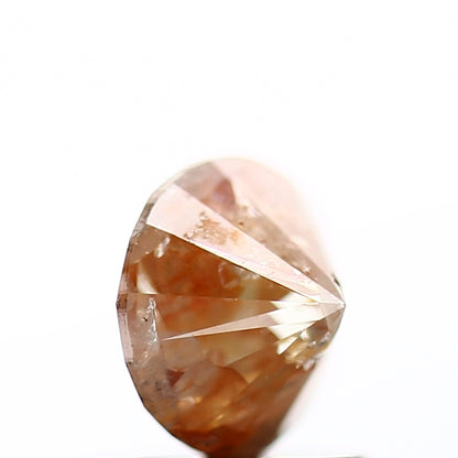 0.83 Carat Natural Orange Rustic Round Cut Diamond 5.88 MM - Blackdiamond