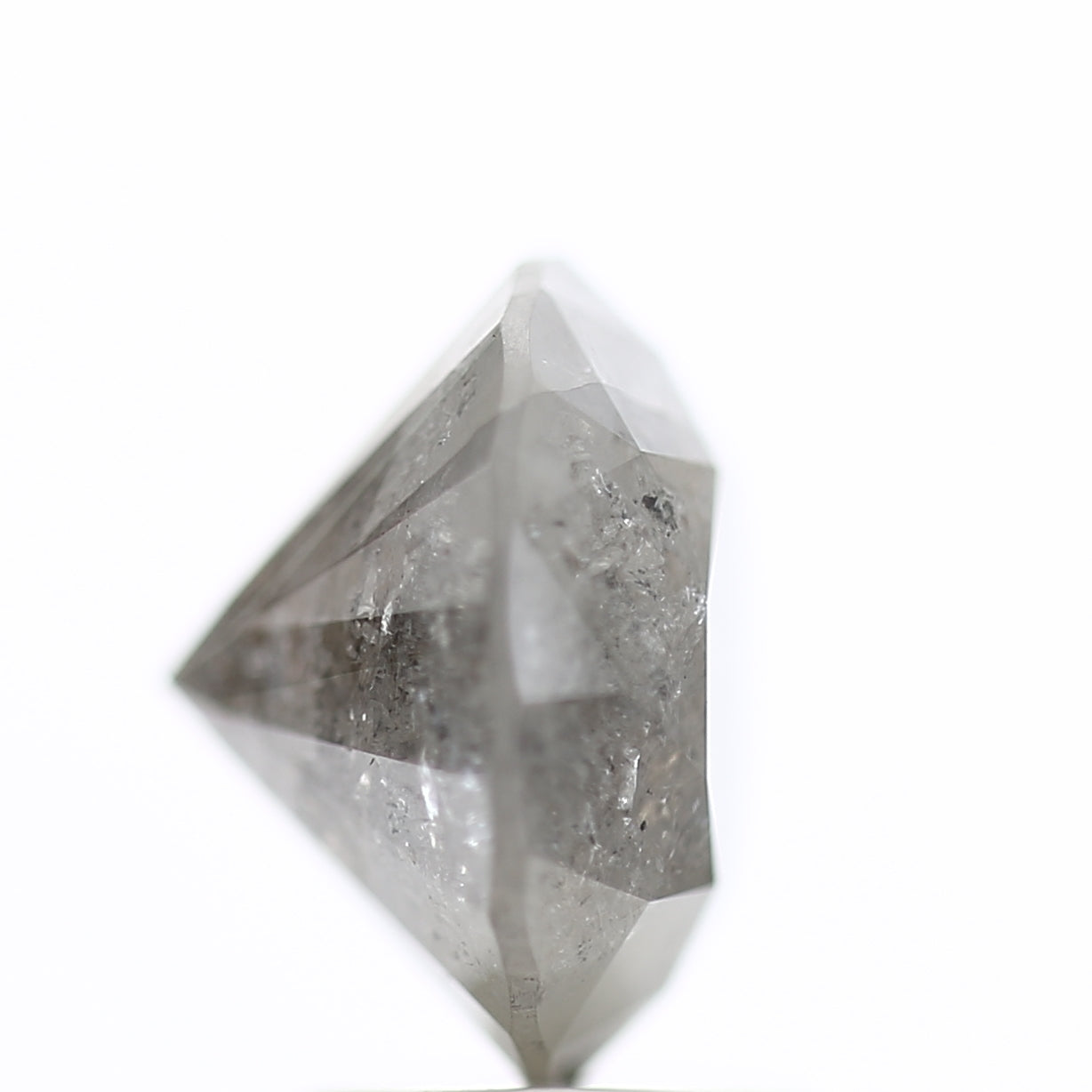 3 Carat Round Salt & Pepper Diamond Natural Gray Loose Diamond 8.94 MM