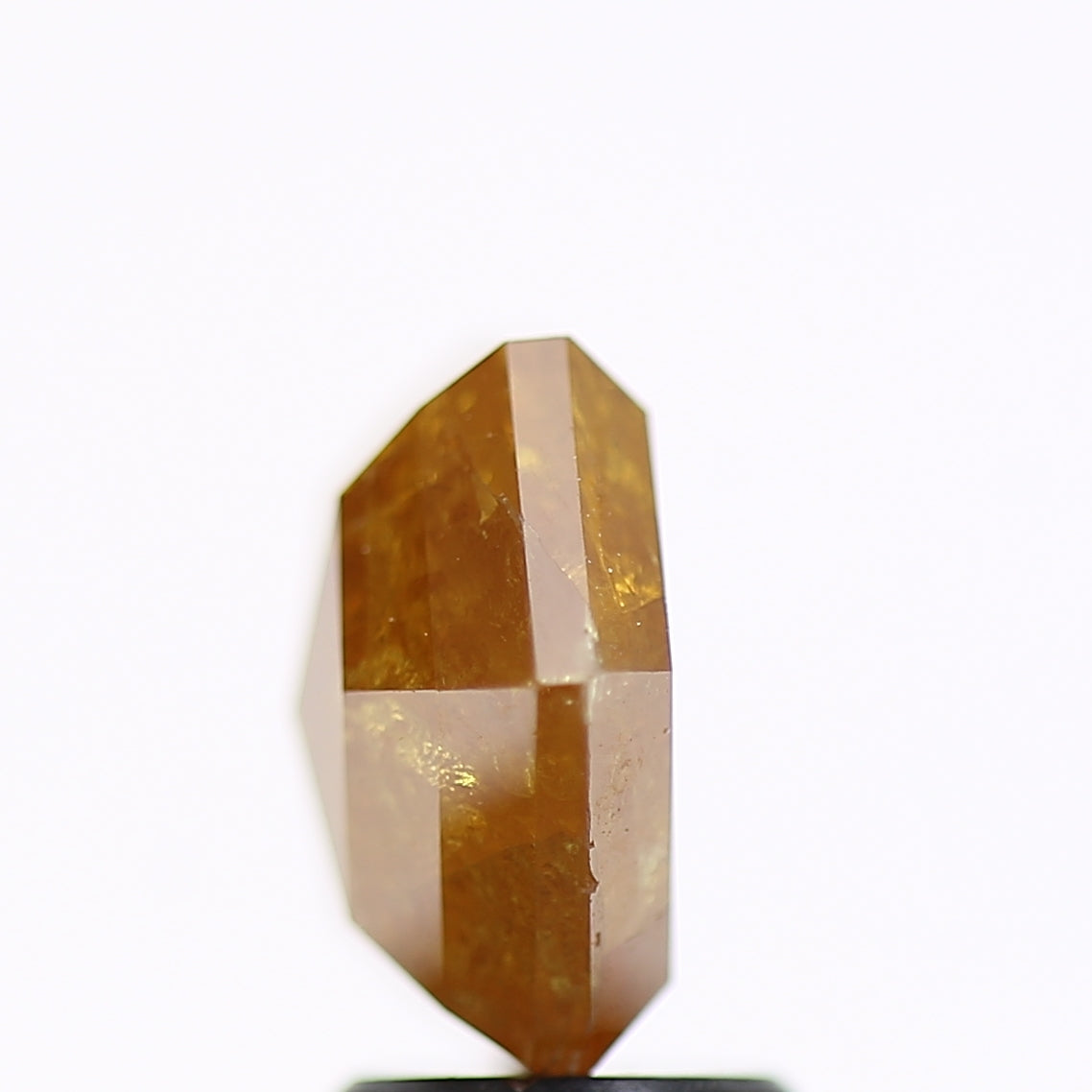3.88 Carat Natural Yellow Hexagon Salt and Pepper Diamond 9.35 MM