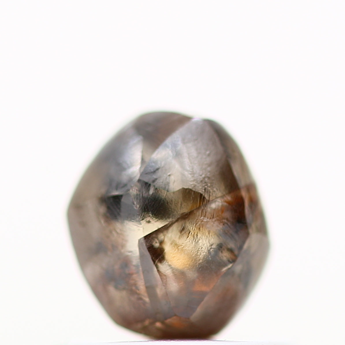 1.01 Carat Natural Cognac Brown Crystal Raw Rough Diamond 5.65 MM - Blackdiamond