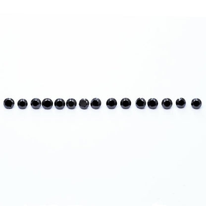 1 Carat Lot 2.5 mm Natural Black Diamond Melee At Wholesale Best Price - Blackdiamond