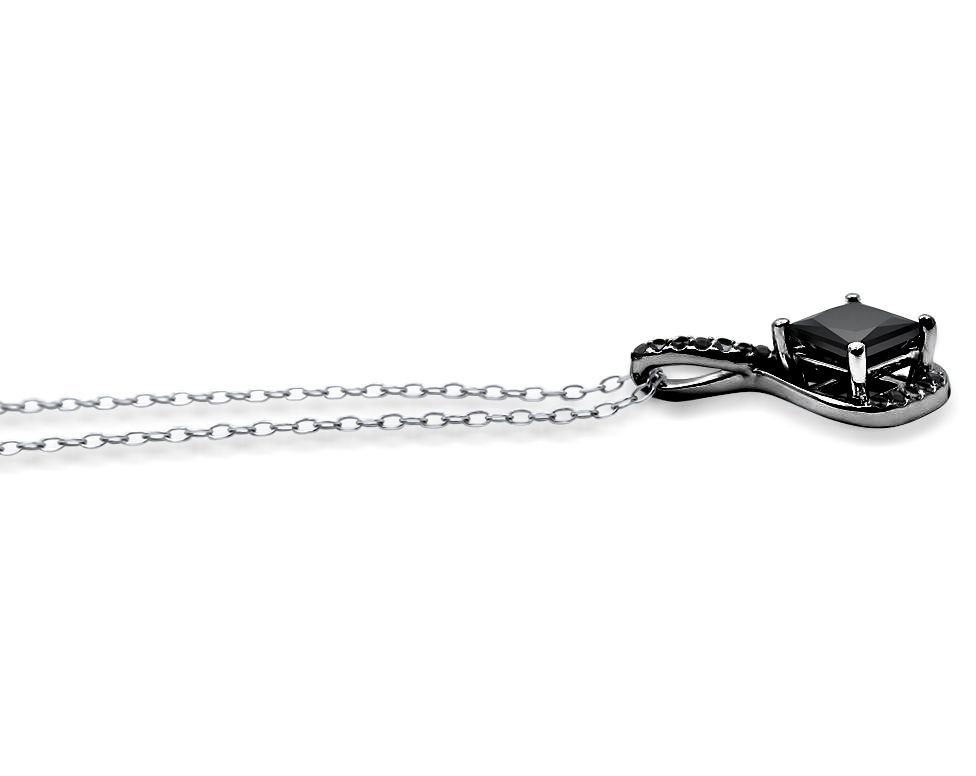 Black diamond Gold pendant 