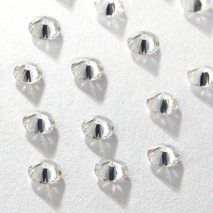 Round Shape Calibrated Diamond Loose Melee Diamonds 3.20 mm to 3.50 mm