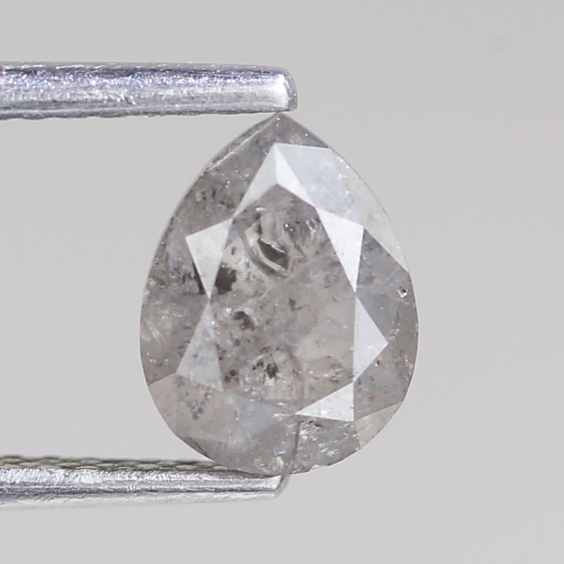 Design Salt and Pepper Pear Diamond Ring 1 Carat