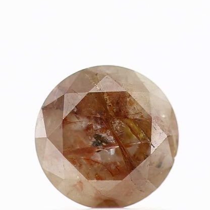 0.98 Carat Orange Rustic Diamond Round Shape Natural Diamond 6.20 MM - Blackdiamond