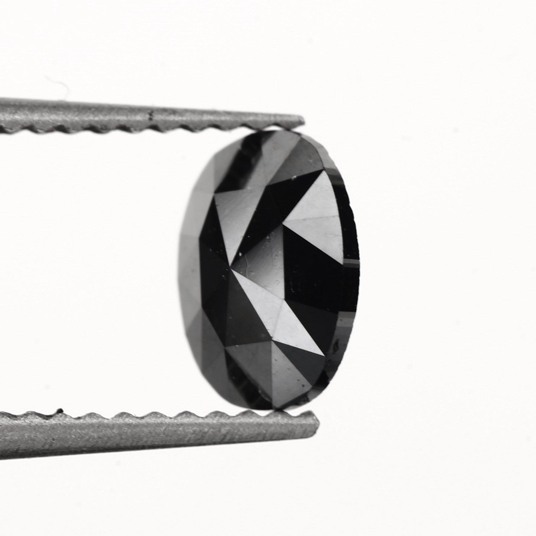 oval rosecut black diamonds